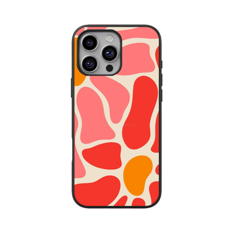 Coral Flow Abstract Glass Case