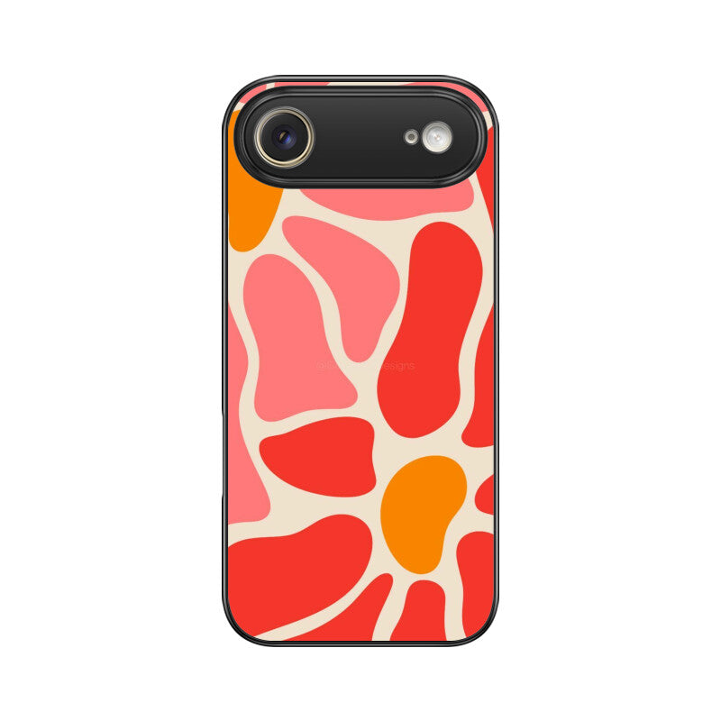Coral Flow Abstract Glass Case