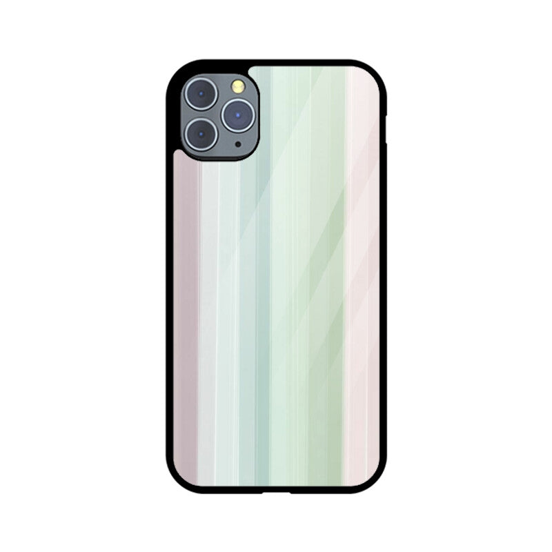 Muted Gradient Lines Glass Case