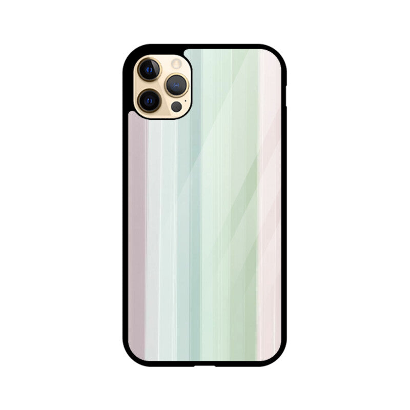 Muted Gradient Lines Glass Case