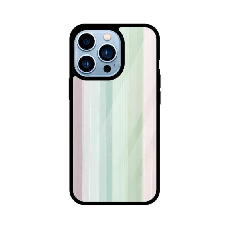 Muted Gradient Lines Glass Case