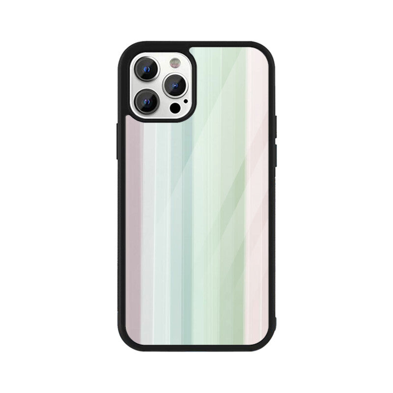 Muted Gradient Lines Glass Case
