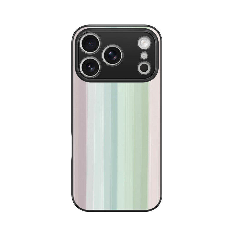 Muted Gradient Lines Glass Case