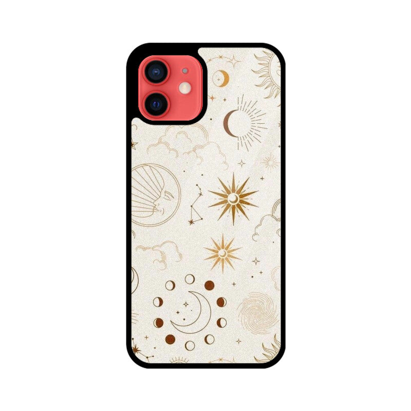 Celestial Sun Moon Glass Case