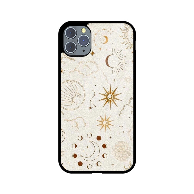 Celestial Sun Moon Glass Case