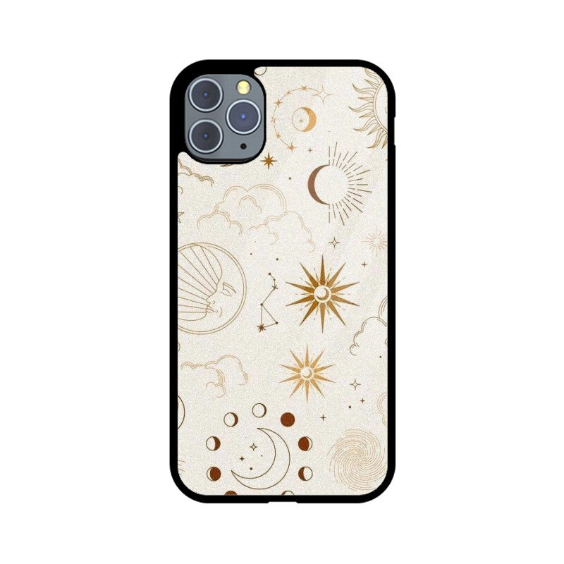 Celestial Sun Moon Glass Case