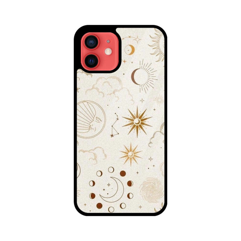Celestial Sun Moon Glass Case