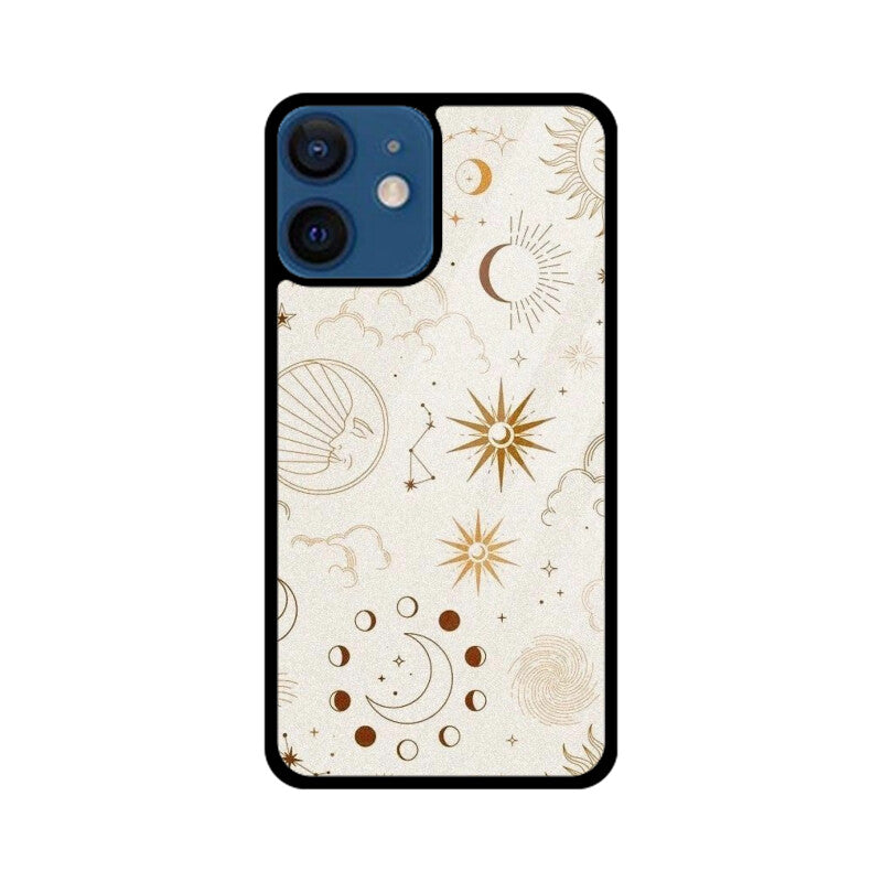 Celestial Sun Moon Glass Case