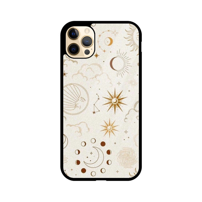 Celestial Sun Moon Glass Case