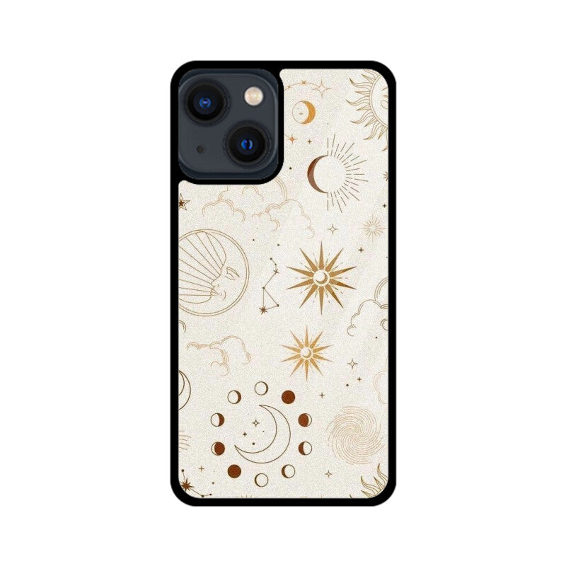 Celestial Sun Moon Glass Case