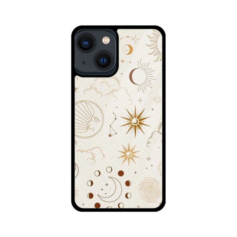 Celestial Sun Moon Glass Case