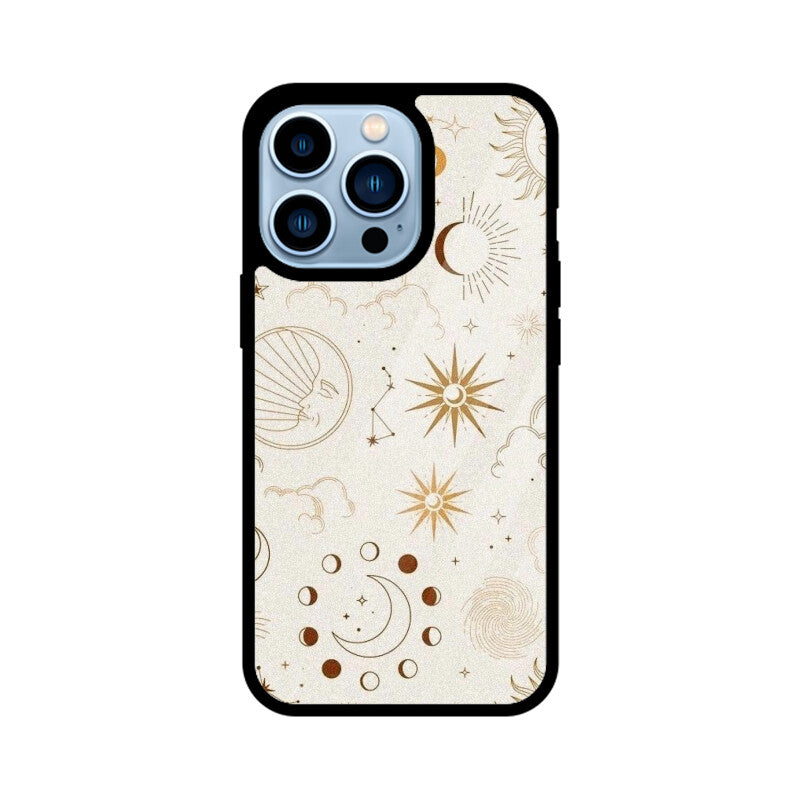 Celestial Sun Moon Glass Case