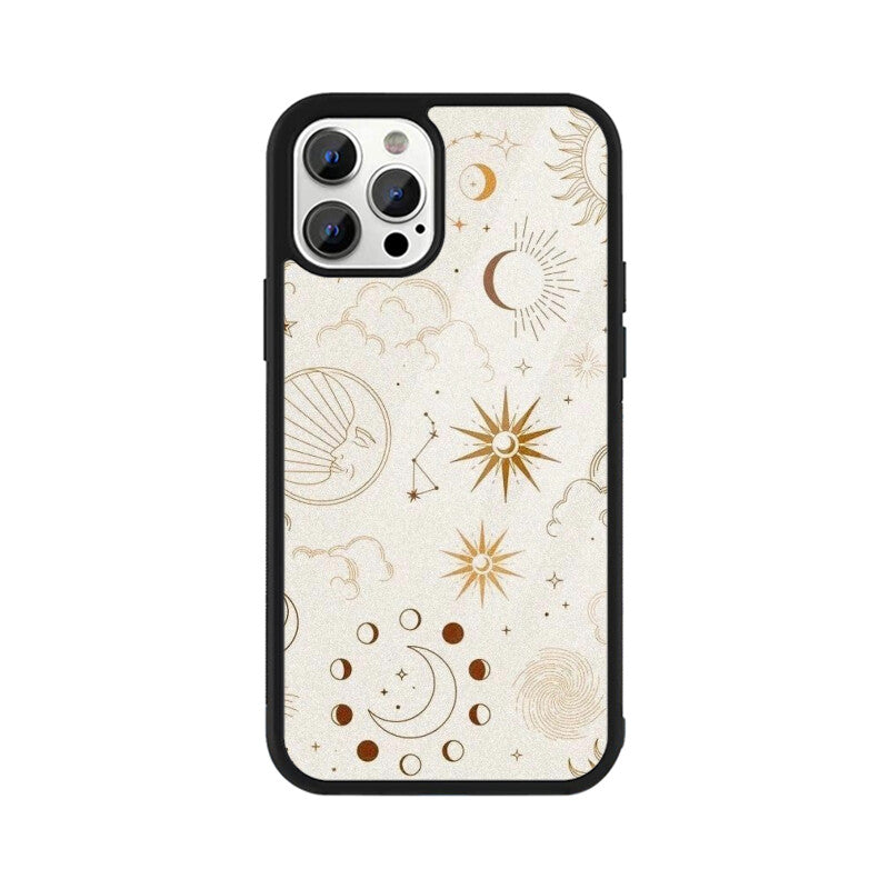 Celestial Sun Moon Glass Case