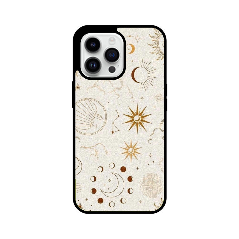 Celestial Sun Moon Glass Case