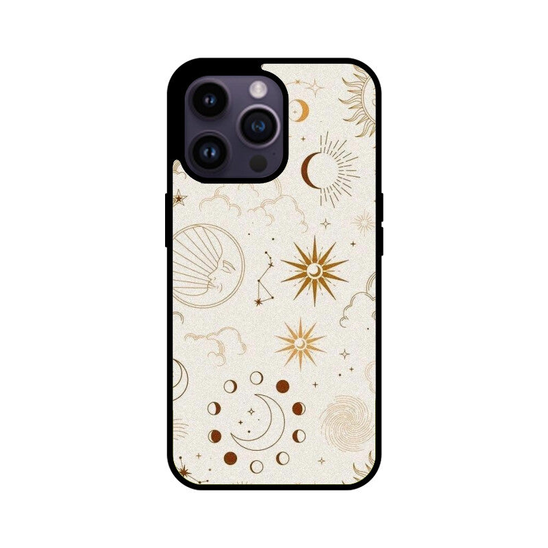 Celestial Sun Moon Glass Case