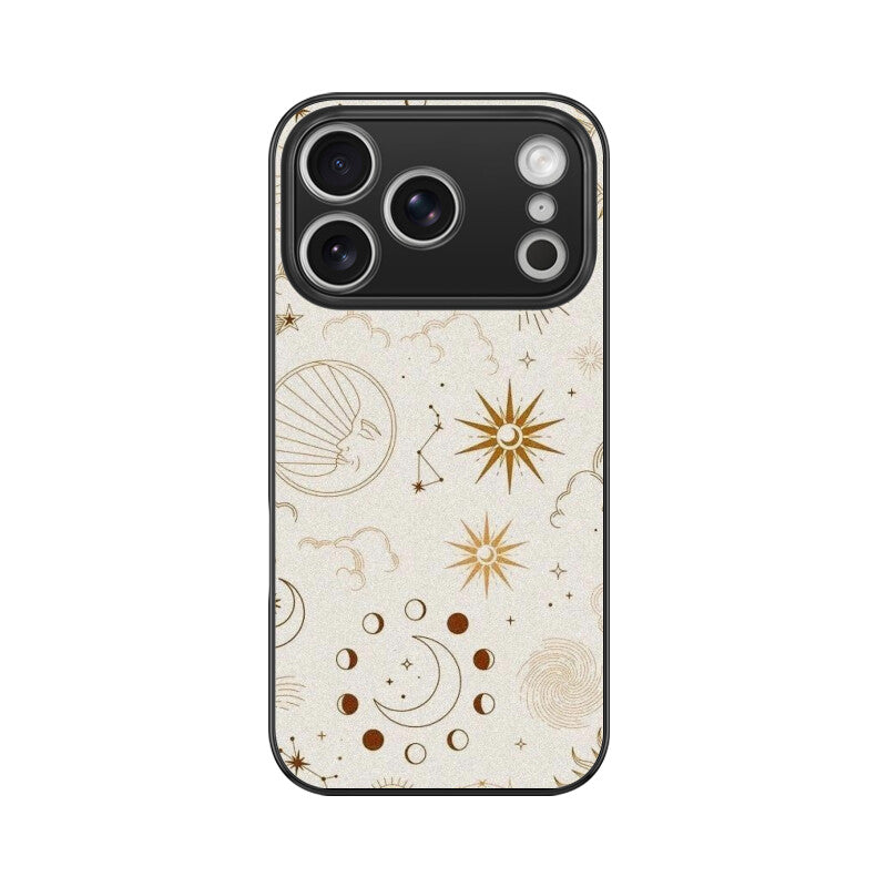 Celestial Sun Moon Glass Case