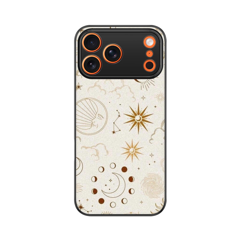 Celestial Sun Moon Glass Case