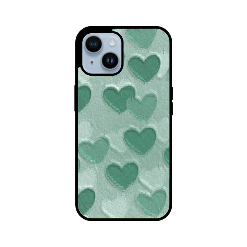 Sage Heart Texture Glass Case