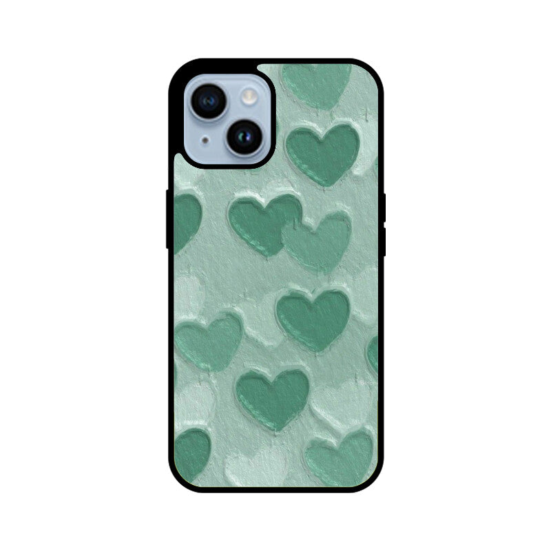 Sage Heart Texture Glass Case