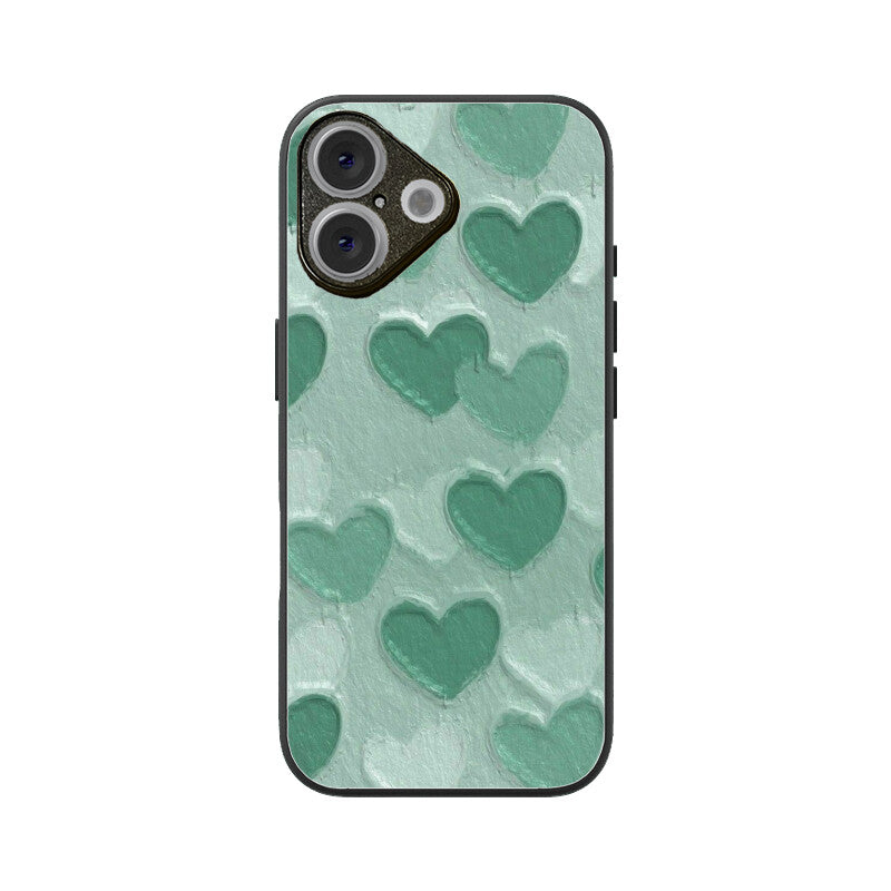 Sage Heart Texture Glass Case