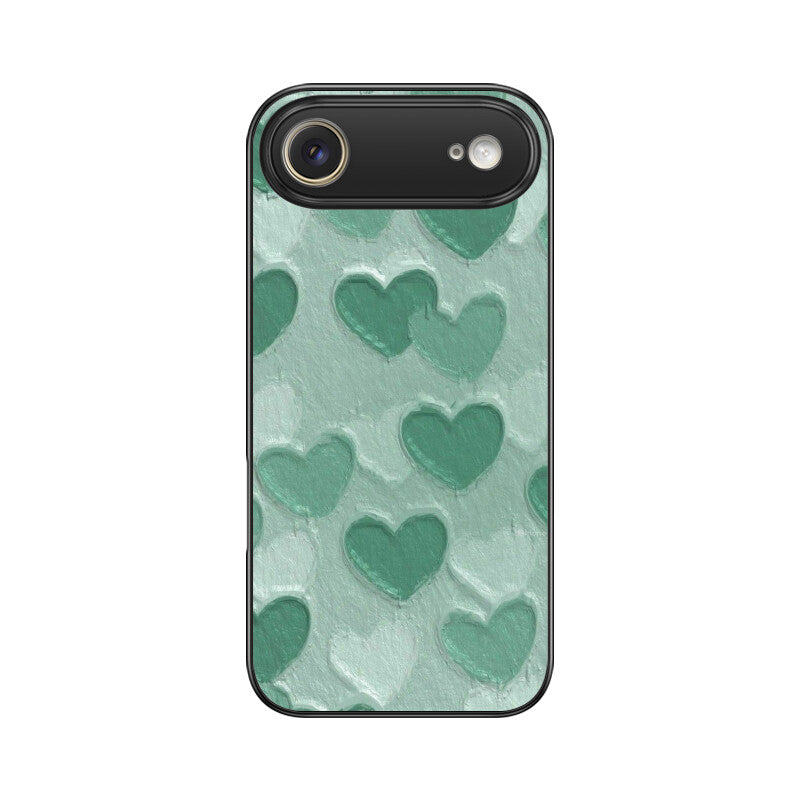 Sage Heart Texture Glass Case