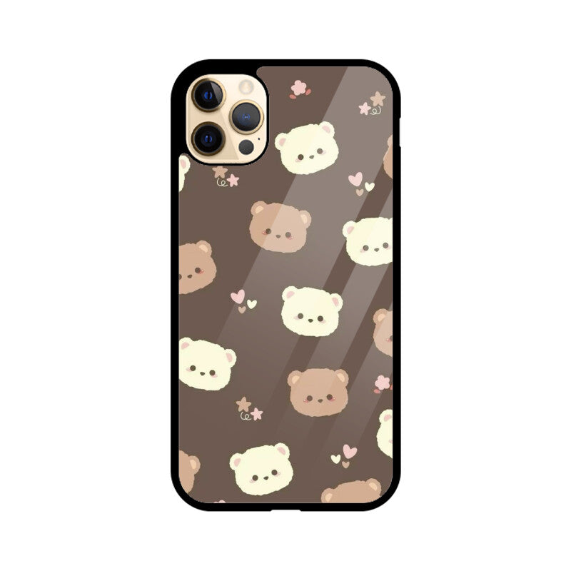 Kawaii Teddy Bear Glass Case