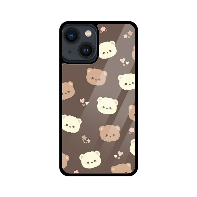 Kawaii Teddy Bear Glass Case