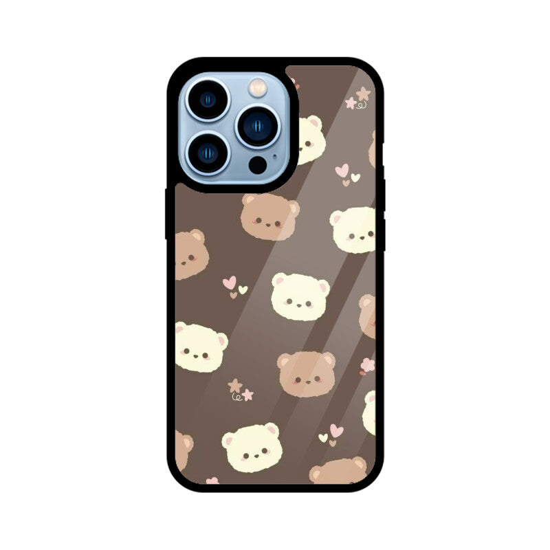 Kawaii Teddy Bear Glass Case