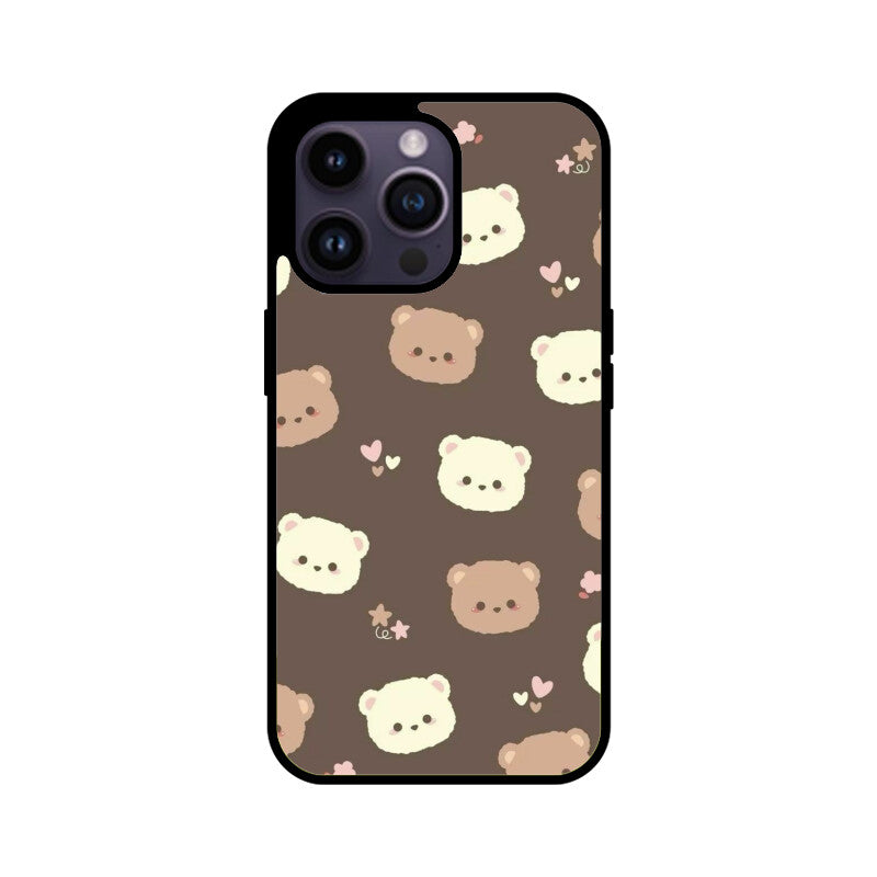 Kawaii Teddy Bear Glass Case