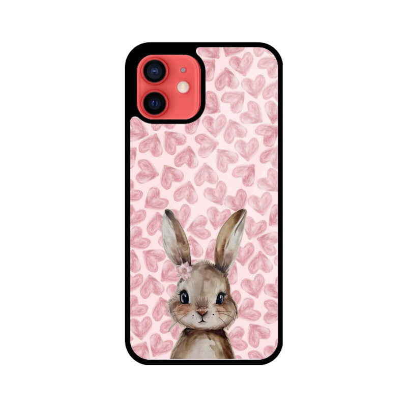 Blush Bunny Love Glass Case