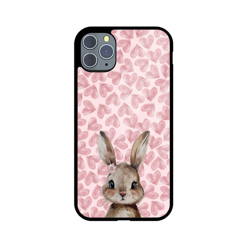 Blush Bunny Love Glass Case