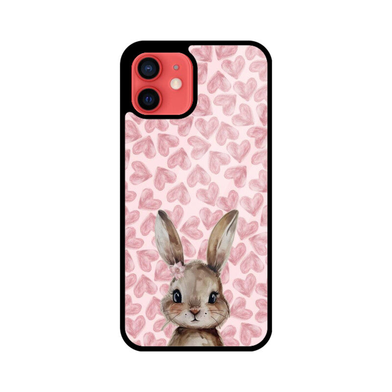 Blush Bunny Love Glass Case