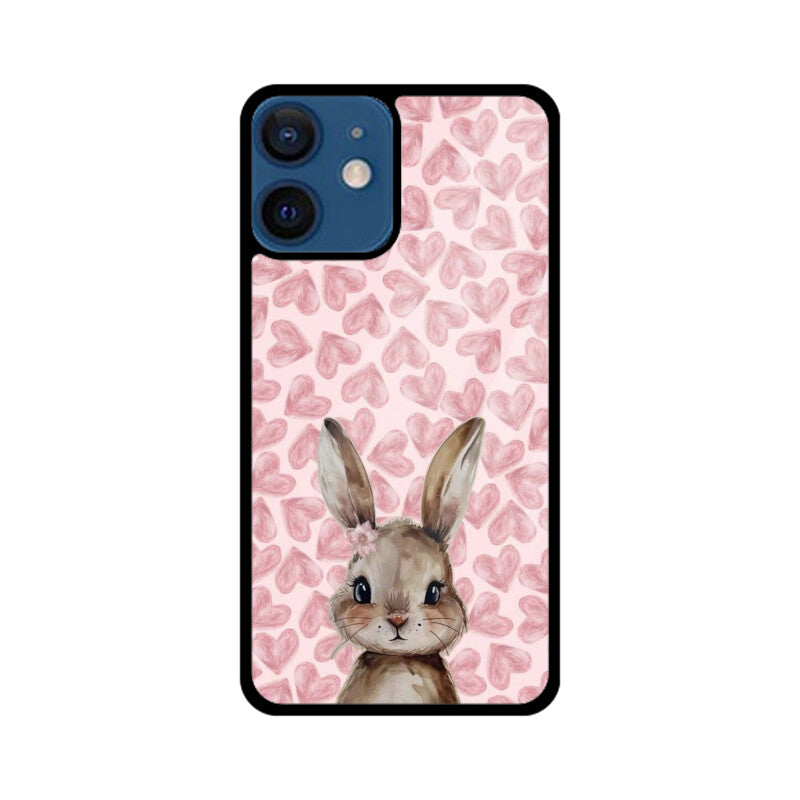 Blush Bunny Love Glass Case