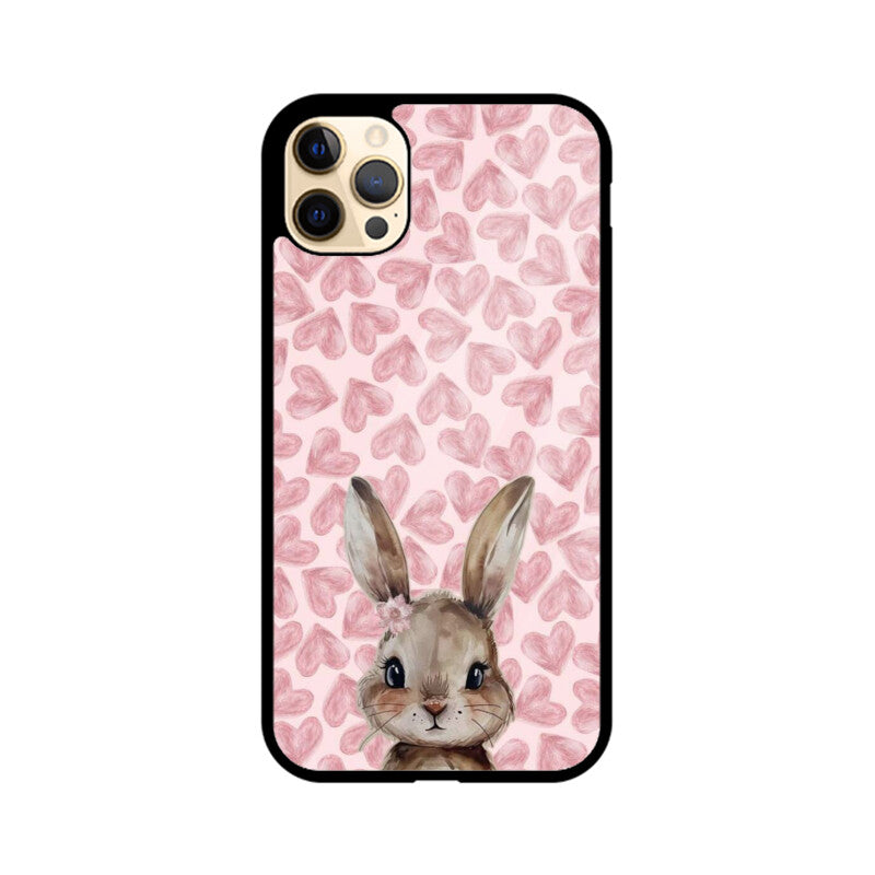 Blush Bunny Love Glass Case