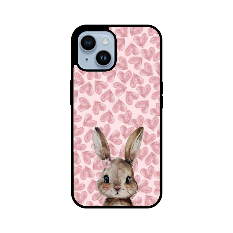 Blush Bunny Love Glass Case