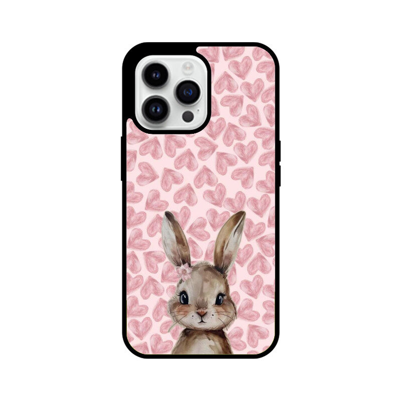 Blush Bunny Love Glass Case