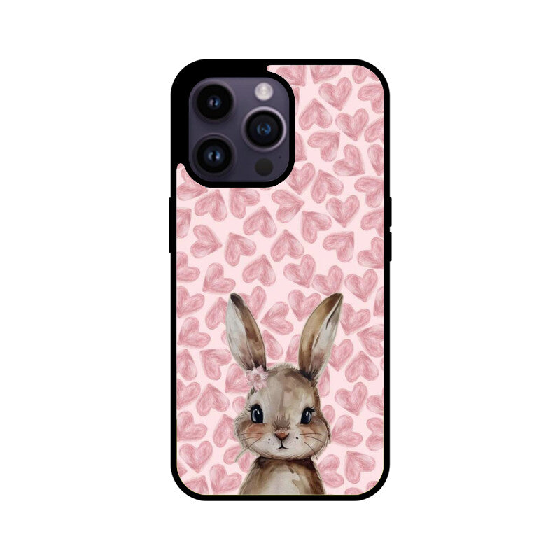 Blush Bunny Love Glass Case