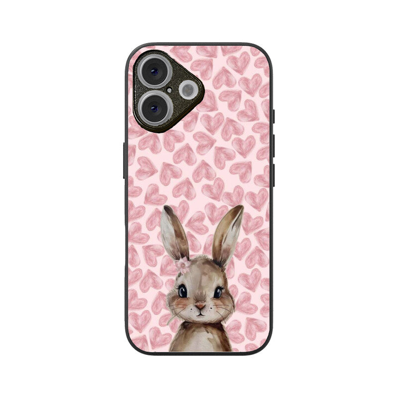 Blush Bunny Love Glass Case