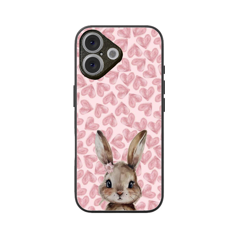 Blush Bunny Love Glass Case