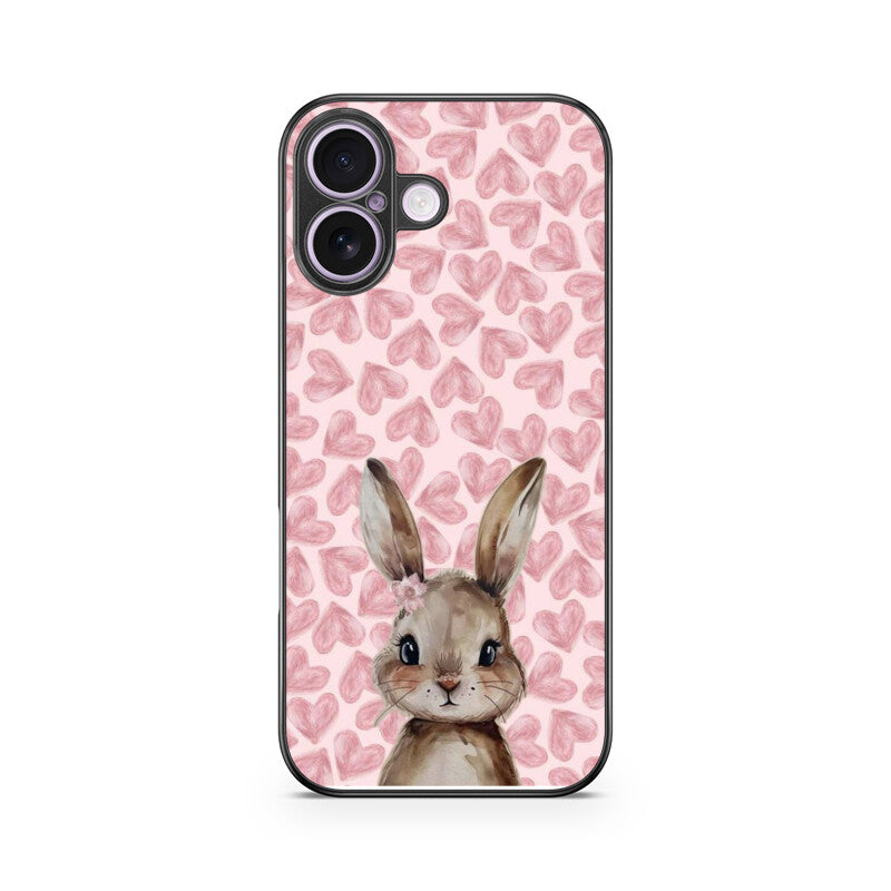 Blush Bunny Love Glass Case