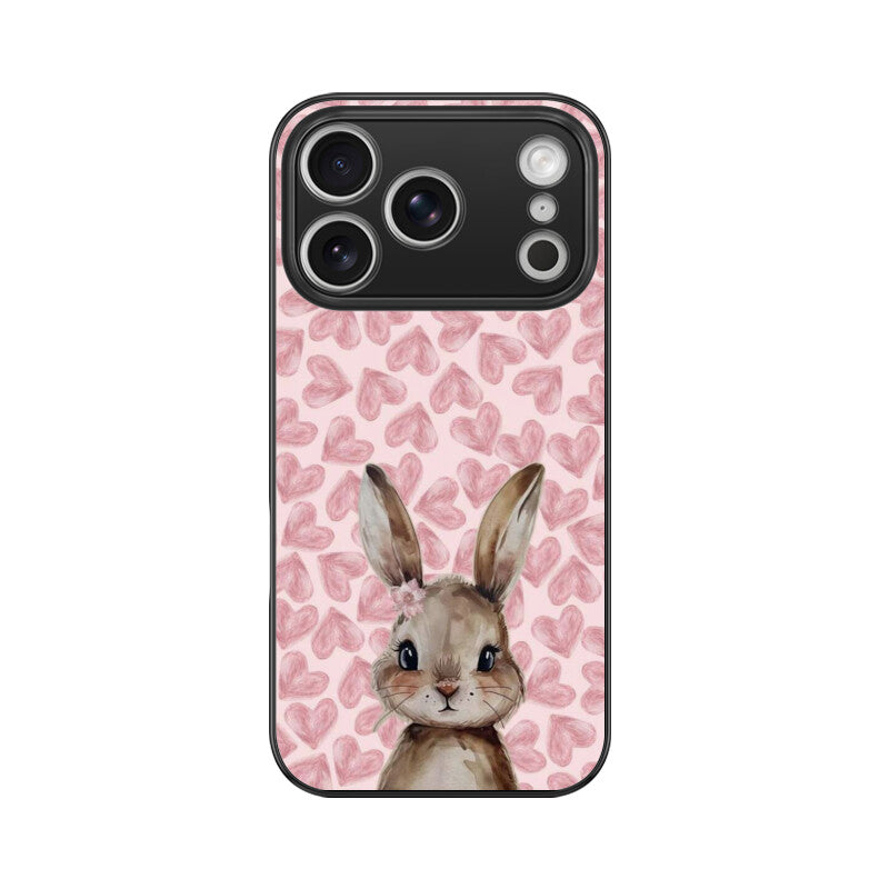 Blush Bunny Love Glass Case
