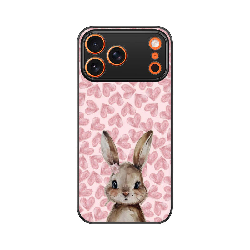 Blush Bunny Love Glass Case