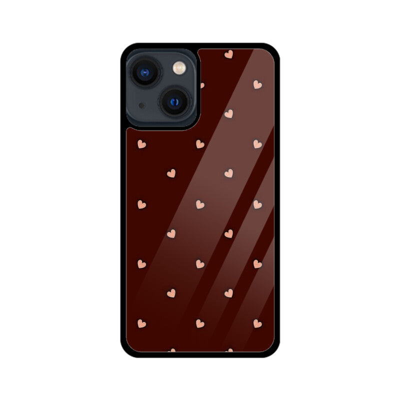 Minimal Heart Pattern Glass Case