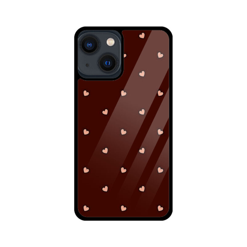 Minimal Heart Pattern Glass Case
