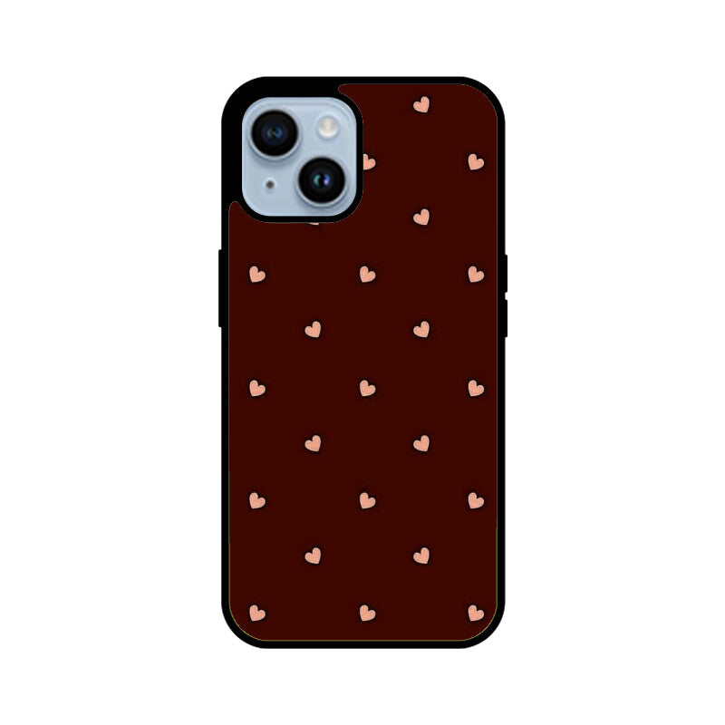 Minimal Heart Pattern Glass Case