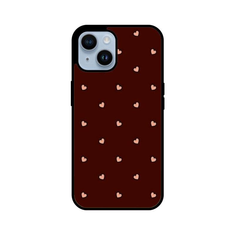 Minimal Heart Pattern Glass Case