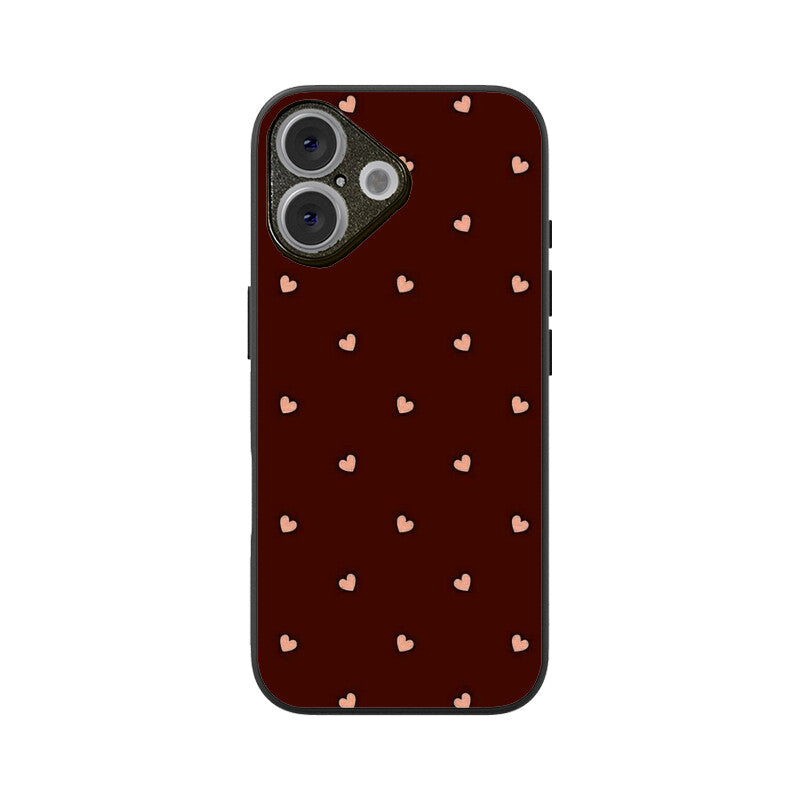Minimal Heart Pattern Glass Case