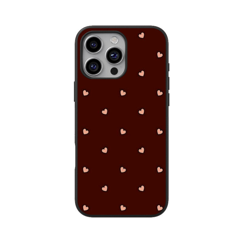 Minimal Heart Pattern Glass Case