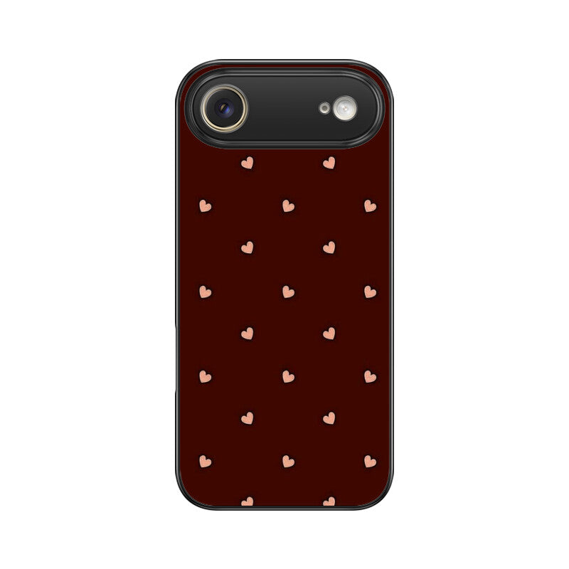 Minimal Heart Pattern Glass Case