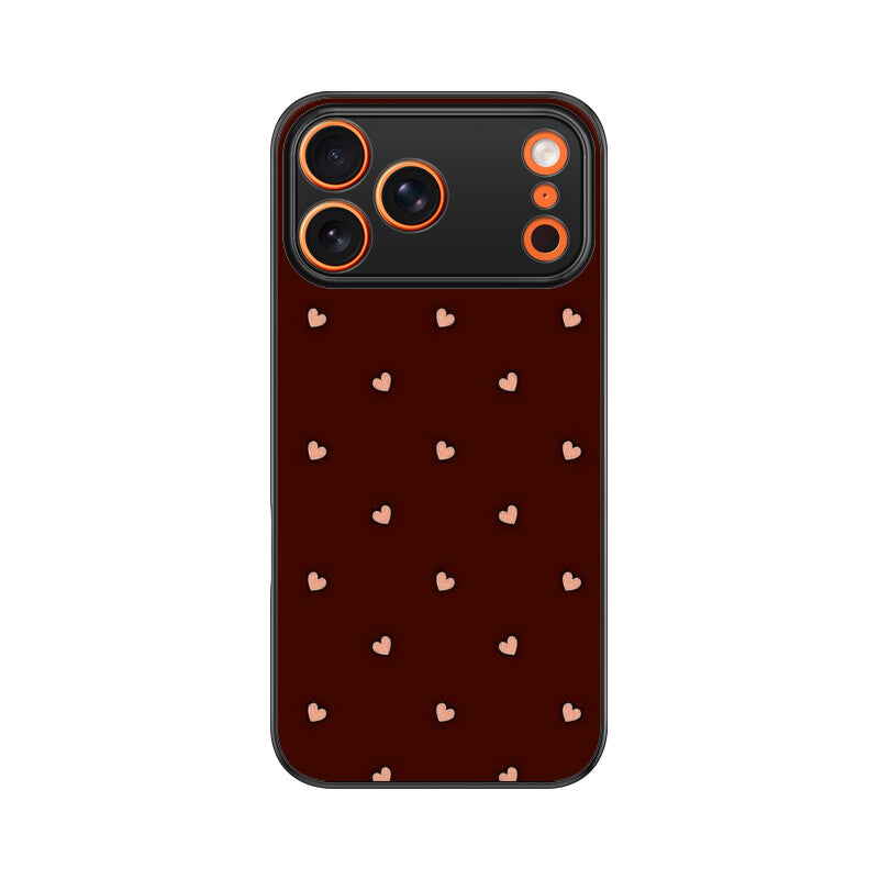 Minimal Heart Pattern Glass Case